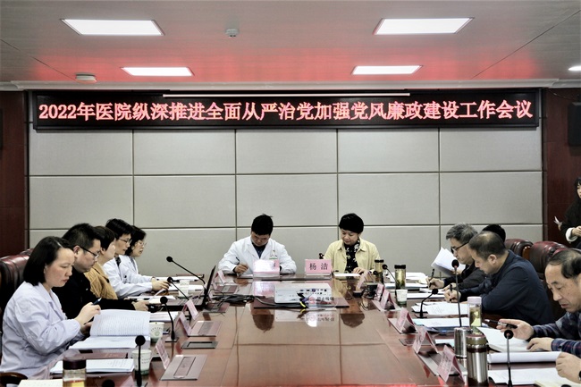 醫(yī)院召開2022年度縱深推進全面從嚴(yán)治黨 加強黨風(fēng)廉政建設(shè)工作會議(圖3)