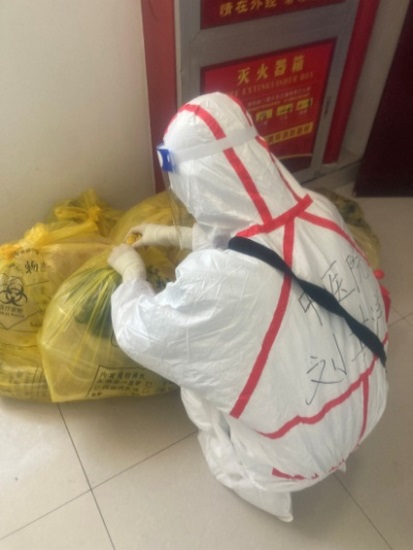 【醫(yī)心抗疫】春已暖，花已開，愿山河無恙 ——記外四支部黨員劉其洋支援酒店隔離點(diǎn)工作日常(圖5)