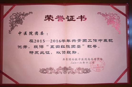 院團委在校團委2016年度“兩紅兩優(yōu)”表彰中獲多項榮譽(圖2)