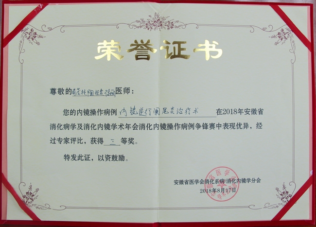 我院消化科在全省消化病消化內鏡年會上喜獲佳績(圖1)