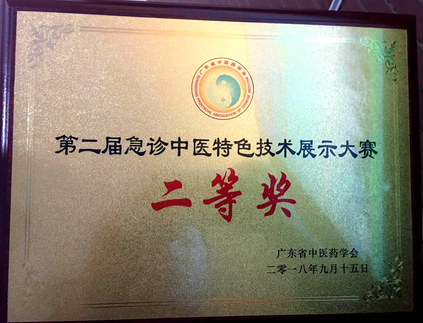 我院急診科在全國(guó)急診專科中醫(yī)技術(shù)展示大賽中獲二等獎(jiǎng)(圖4)