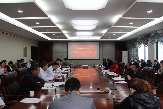 蕪湖市中醫(yī)醫(yī)院2019年度組織、宣傳、統(tǒng)戰(zhàn)工作會(huì)議召開(kāi)(圖1)